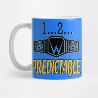 Wrestling Champion Belt Predictable Mug